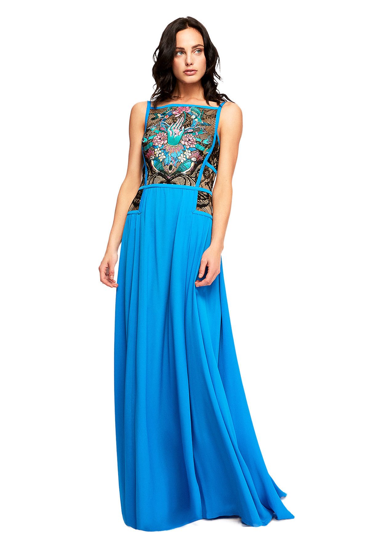 ランウェイ登場TADASHI SHOJI Ilianaマキシロングドレス (TADASHI ランウェイ登場TADASHI SHOJI Ilianaマキシロングドレス (TADASHI