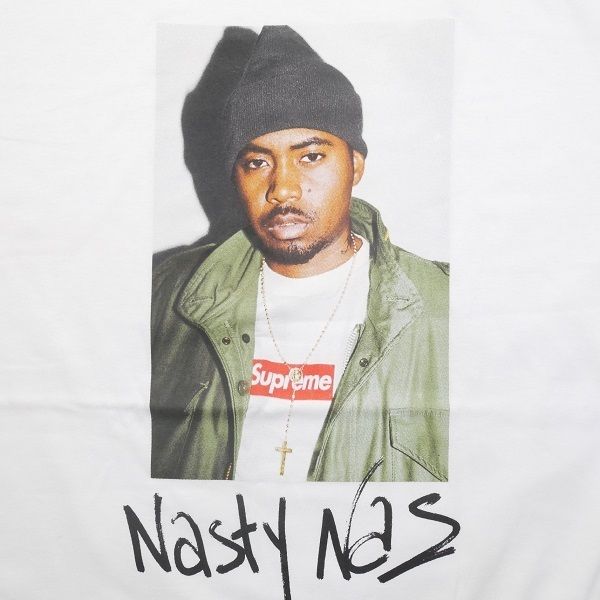 Supreme FW17 Nas Tee 白 (Supremeステッカー付き) Supreme FW17 Nas Tee 白 (Supremeステッカー付き) (Supreme/T