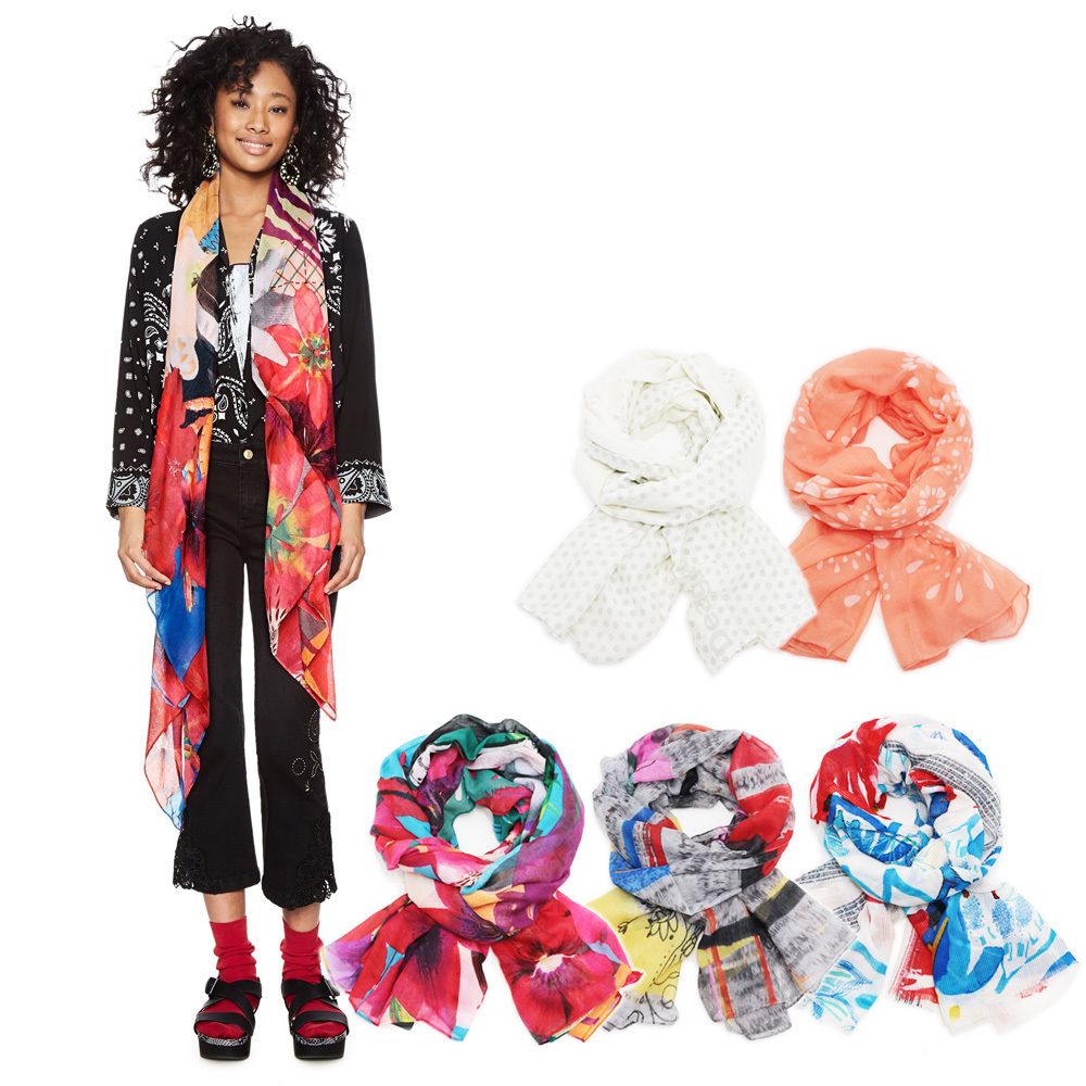 即日配達☆Desigual ストール スカーフ ショール (Desigual/スカーフ