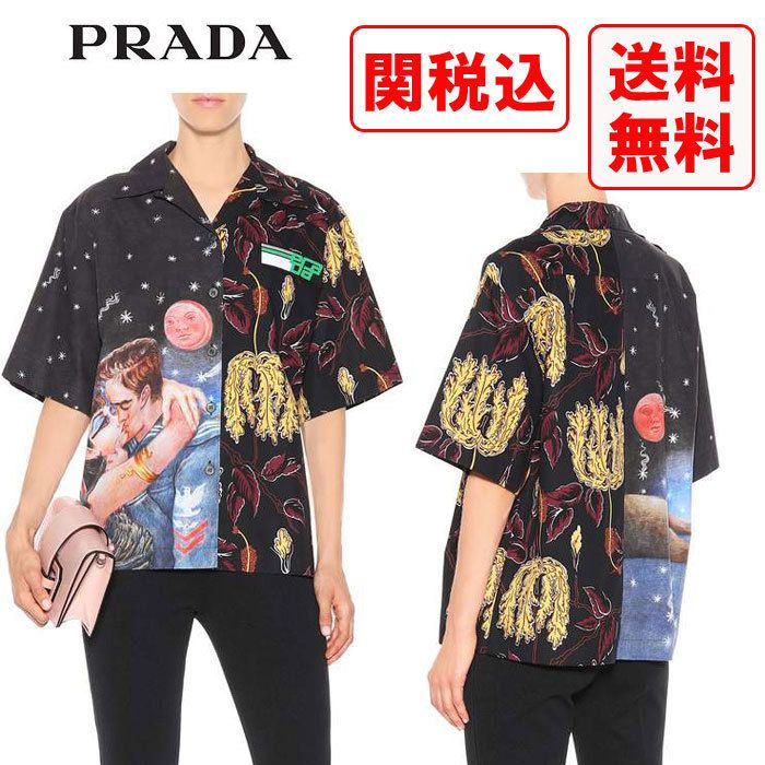関税・送料込 PRADA プリント コットン シャツ (PRADA/シャツ 関税・送料込 PRADA プリント コットン シャツ (PRADA/シャツ
