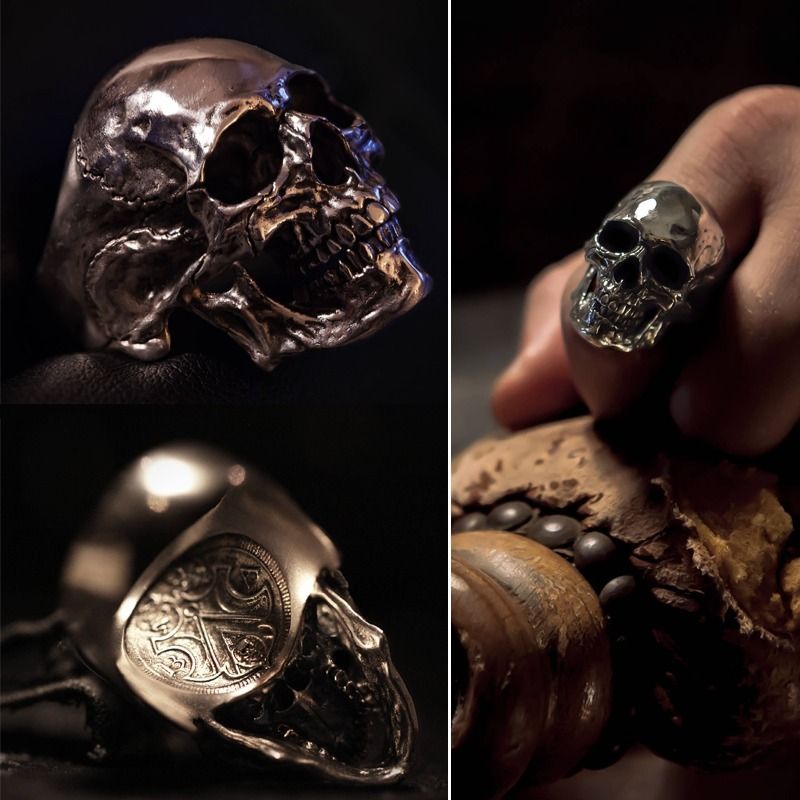 Book Of Alchemy Silver Highpolished スカルリング (指輪・リング 販売価格の低下 スカルリング☆ リング