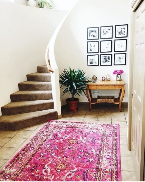 ペルシャスタイルピンクラグ 122×183 cm(4'x 6') (ラグ・カーペット ペルシャスタイルピンクラグ 122×183 cm(4'x 6') (ラグ・カーペット