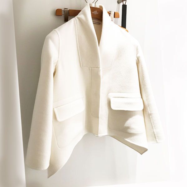 HERMES 国内完売 新作 Paletot Evase フレアカシミアコート 34 (HERMES