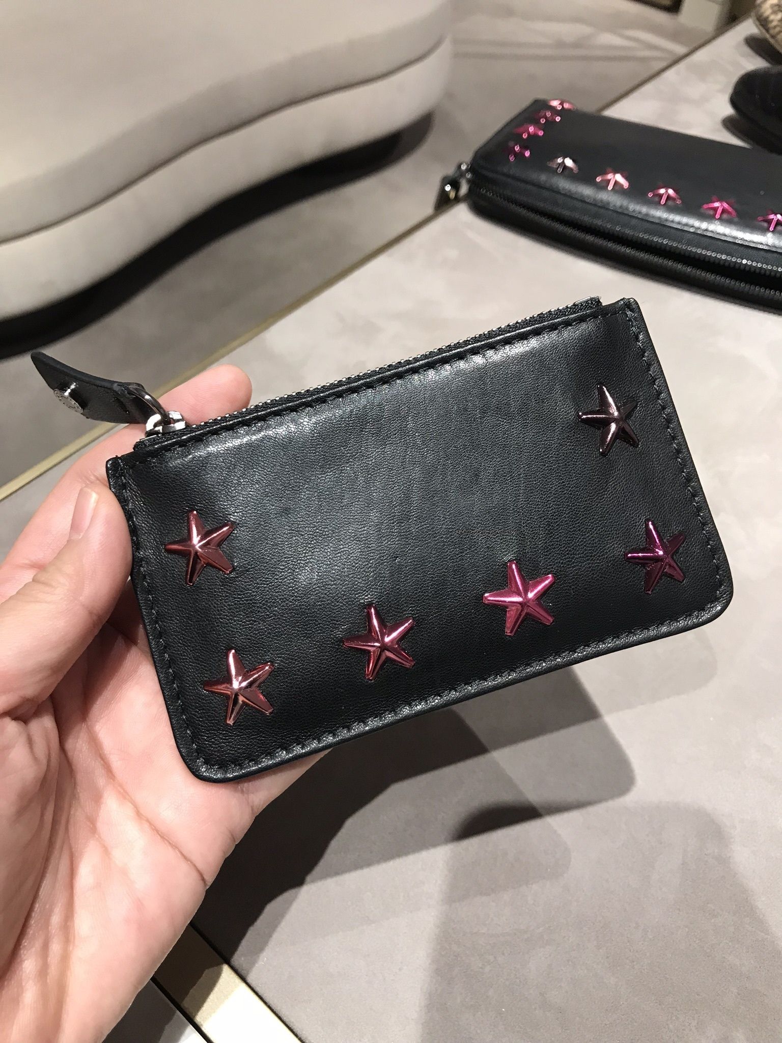SALE!!【JIMMY CHOO】NANCY☆スタースタッズ☆コインケース (Jimmy Exynos コインケース今だけセール ジミーチュウ コインケース/小銭入れ