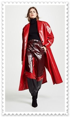 オススメ◇MSGM◇Faux レザー トレンチコート 【関税送料込】 (MSGM オススメ◇MSGM◇Faux レザー トレンチコート 【関税送料込】 (MSGM