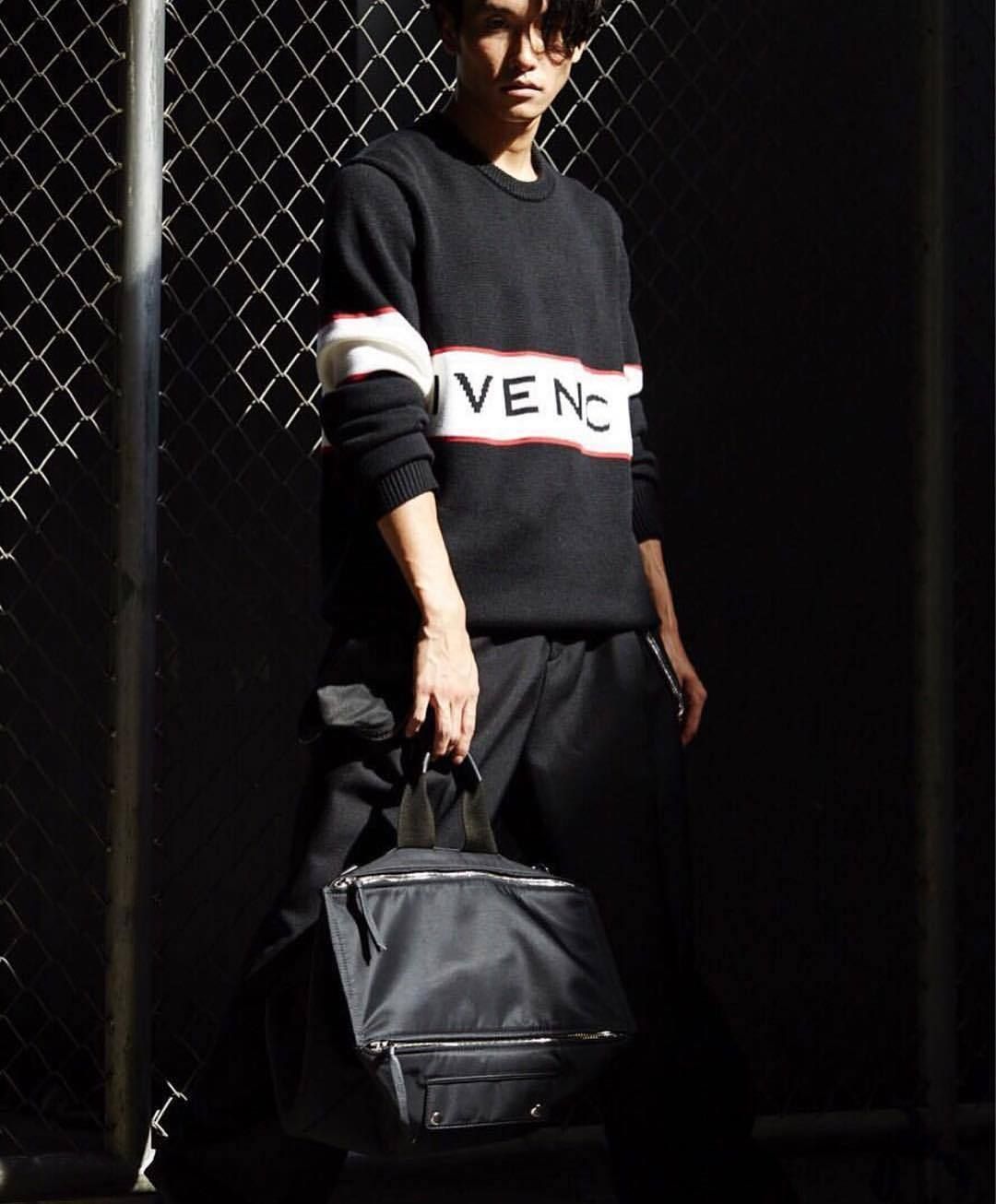 GIVENCHY】2018AW*GIVENCHYロゴ編み バンド ヘビーセーター (GIVENCHY GIVENCHY】2018AW*GIVENCHYロゴ編み バンド ヘビーセーター (GIVENCHY