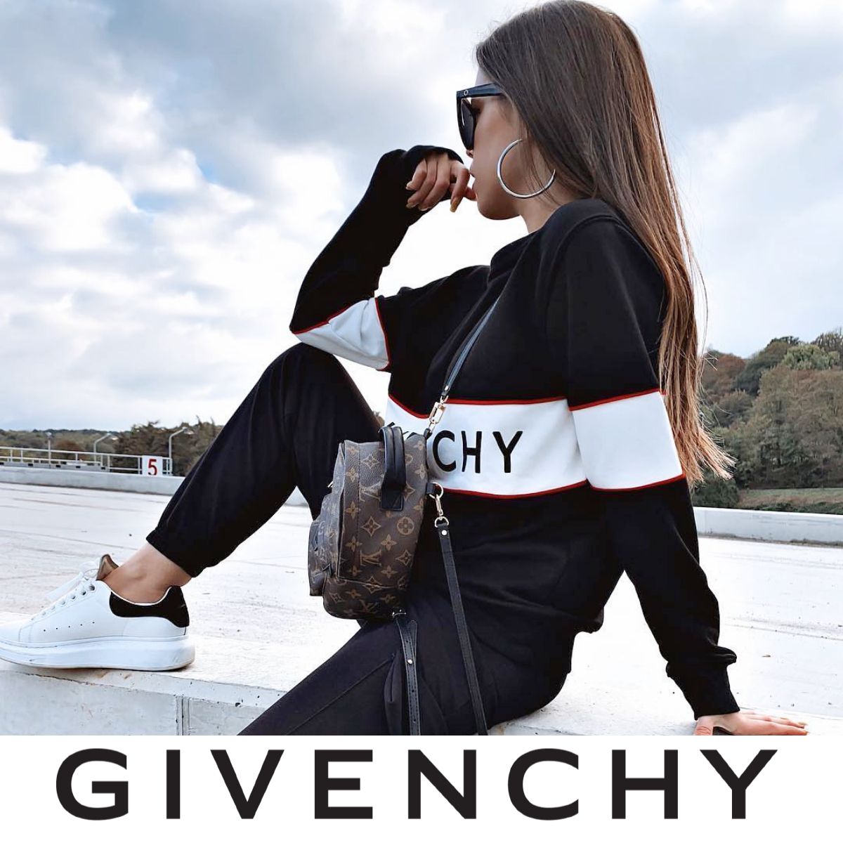 GIVENCHY】2018AW*GIVENCHYロゴ編み バンド ヘビーセーター (GIVENCHY GIVENCHY】2018AW*GIVENCHYロゴ編み バンド ヘビーセーター (GIVENCHY