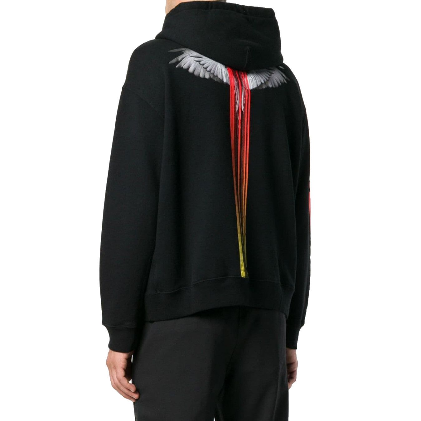 WINGS BARCODE ZIPPED HOODIE/ブラック/パーカー/Marcelo Burlon WINGS BARCODE ZIPPED HOODIE/ブラック/パーカー/Marcelo Burlon