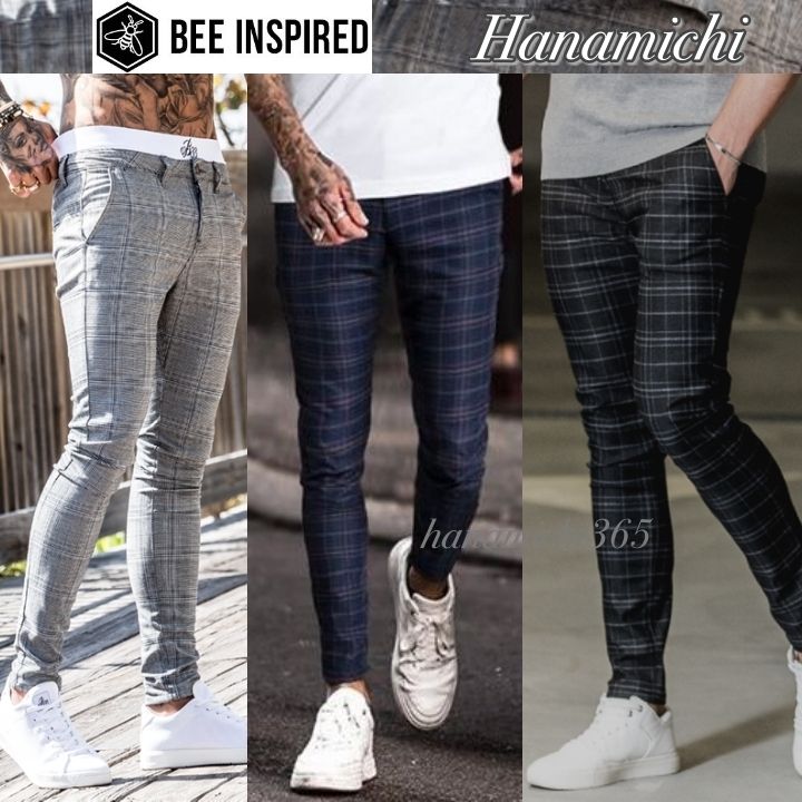 日本未*関送込*Bee Inspired*グレンチェック/スキニーチノパン (Bee 日本未*関送込*Bee Inspired*グレンチェック/スキニーチノパン (Bee