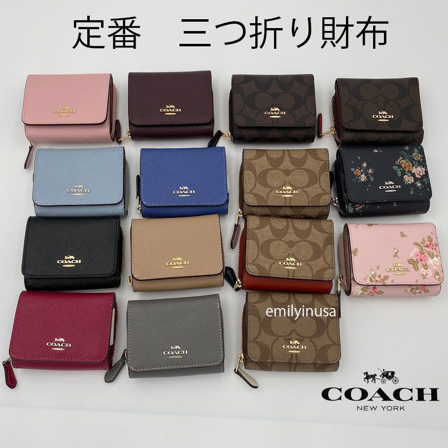 新品入荷 【新品・未使用】COACH 折りたたみ 財布 コンパクト - 折り財布