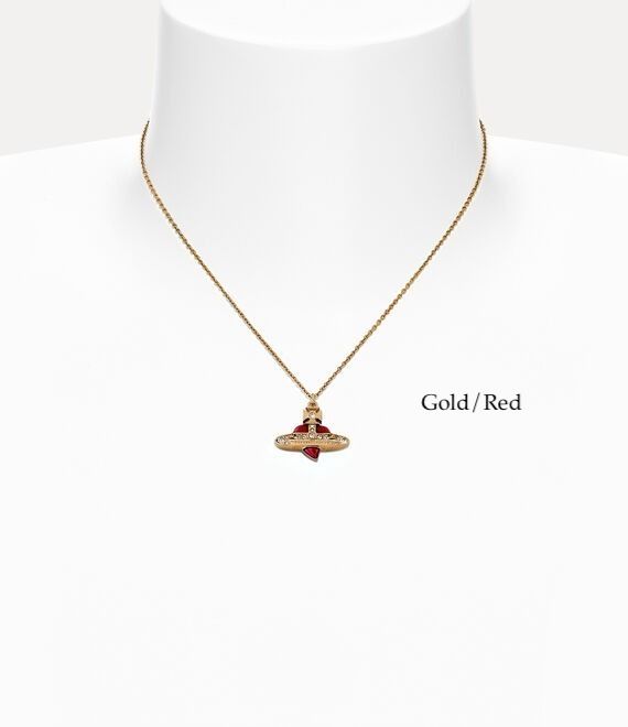 Vivienne Westwood ハート型オーブ Diamante Heart ネックレス