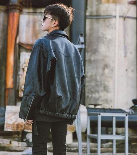 シングルブレスト JACKET 韓国デザイン オーバーサイズ PUレザー ラグスタイル LUXSTYLE オーバーサイズPUレザージャケット