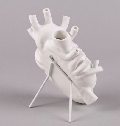 seletti 心臓 花瓶 ベース 内蔵 フラワー セレッティ 陶器 (SELETTI seletti 心臓 花瓶 ベース 内蔵 フラワー セレッティ 陶器 (SELETTI