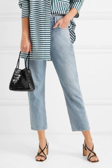 レジーナピョウ Rita croc-effect leather bucket bag レジーナピョウ Rita croc-effect leather bucket bag