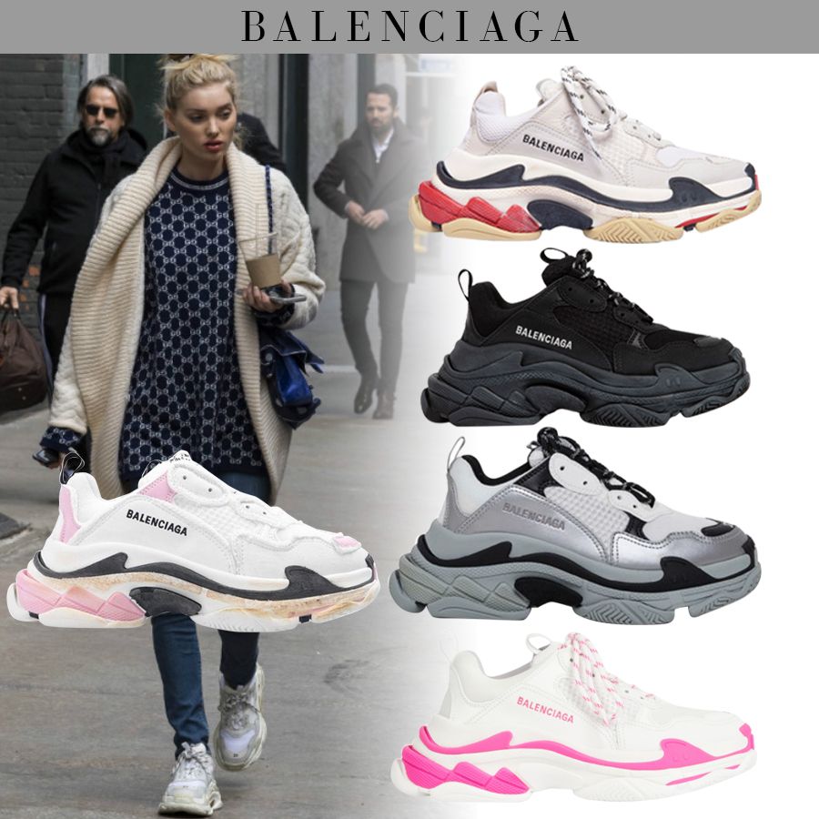新入荷【Balenciaga】 TRIPLE S ダッドスニーカー バニラ (BALENCIAGA