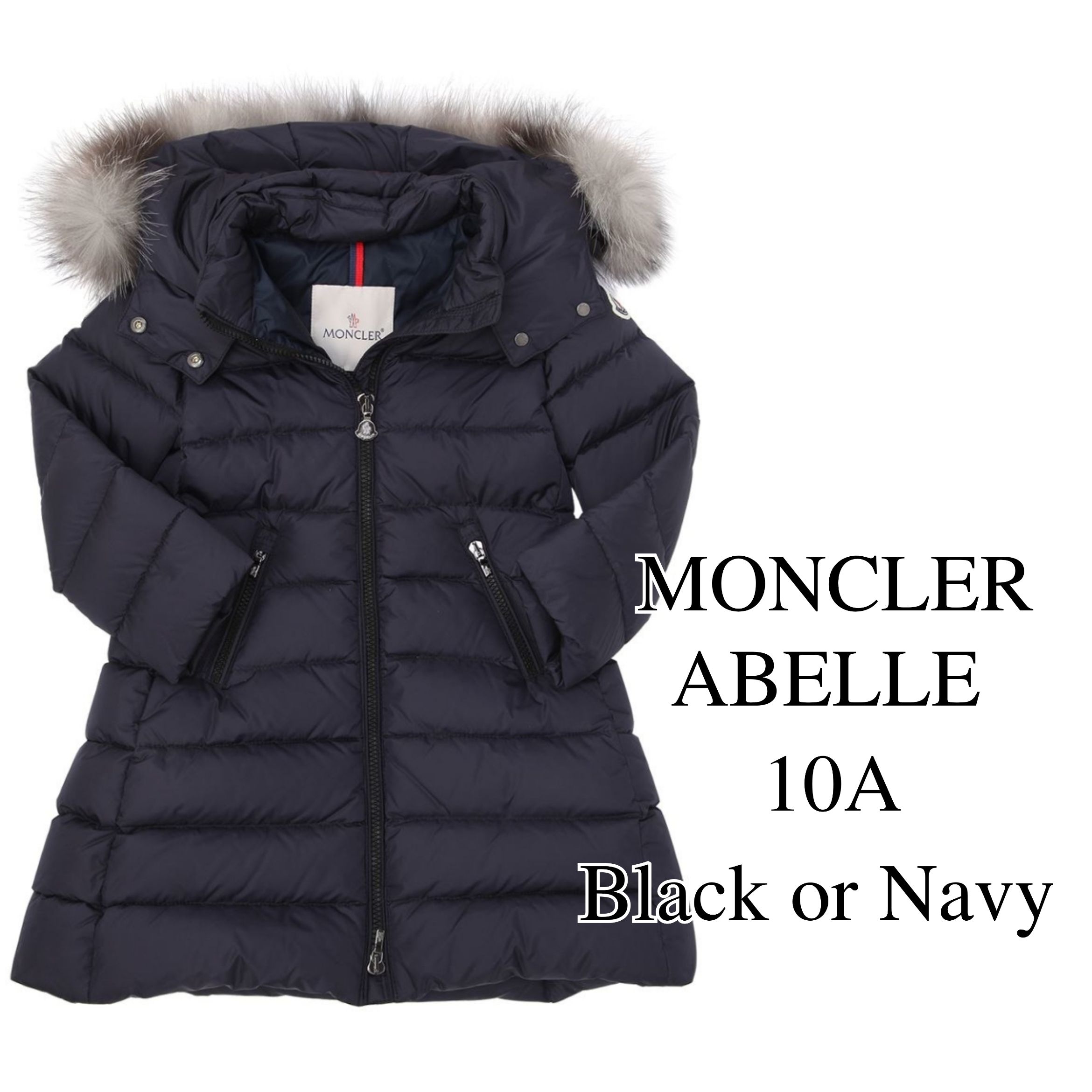 ABELLE】10A ブラックまたはネイビー☆Moncler ハンガー付 (MONCLER ...