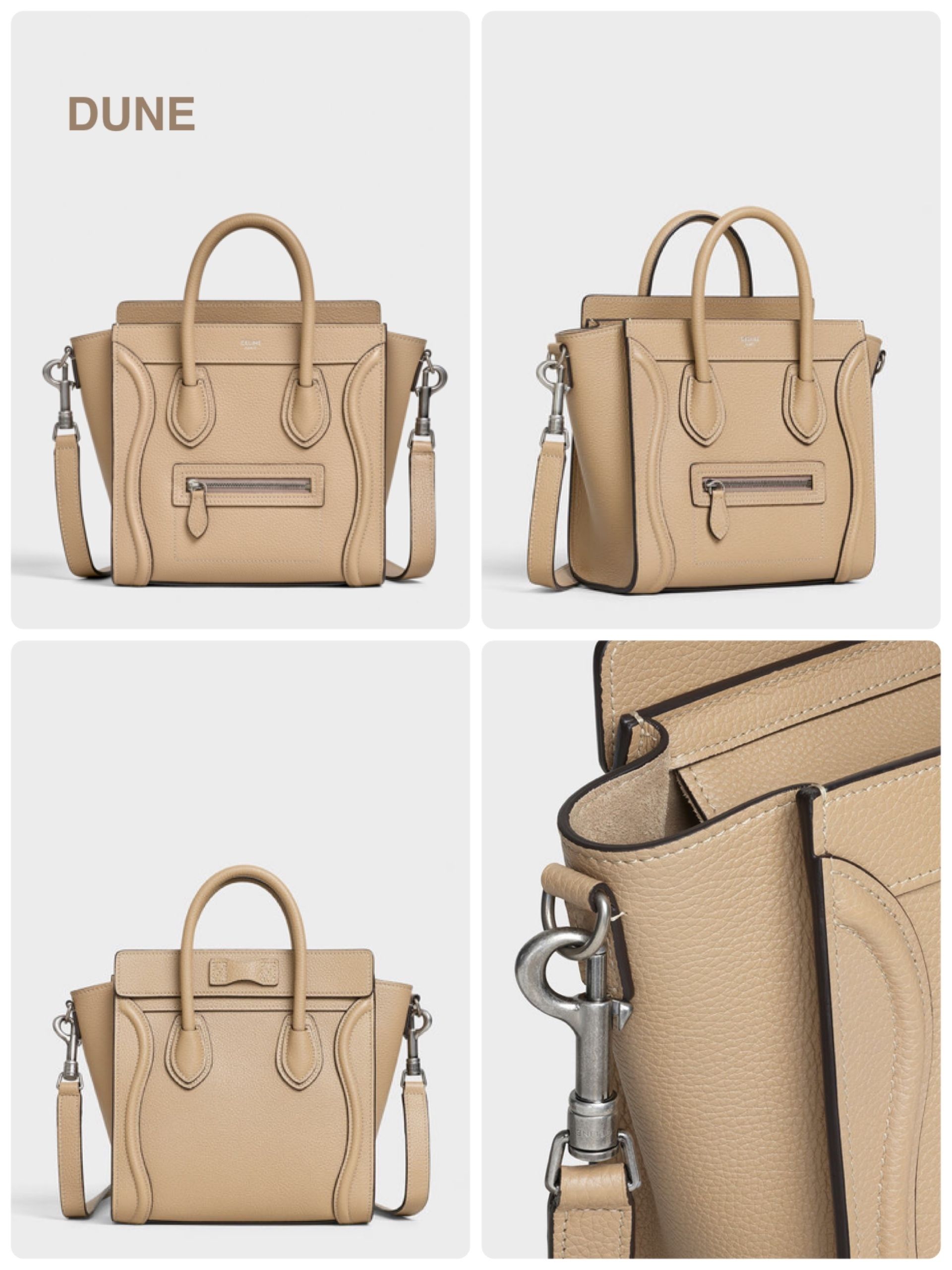 CELINE】☆ラゲージ ナノ / ドラムドカーフスキン (CELINE ...