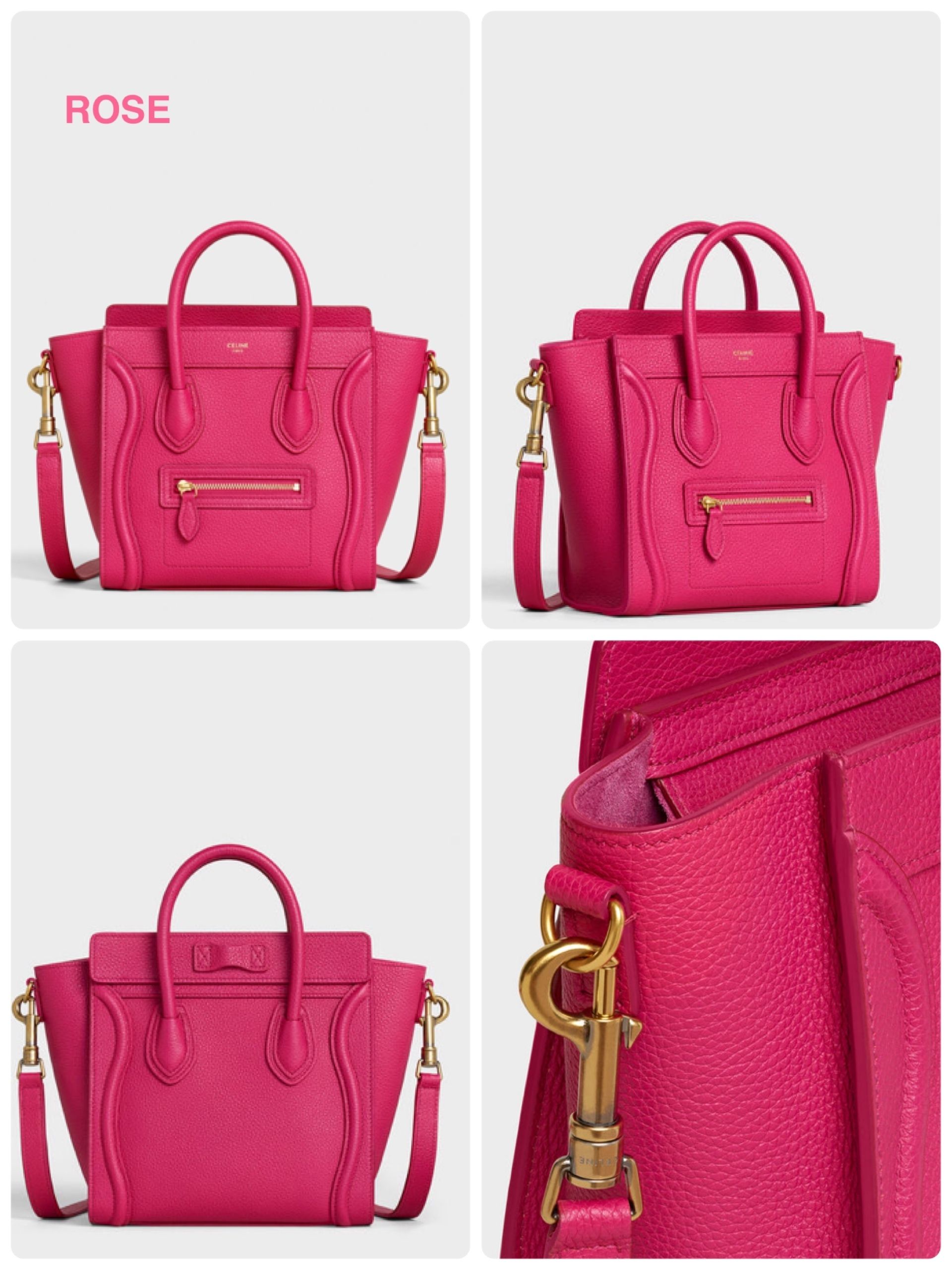 CELINE】☆ラゲージ ナノ / ドラムドカーフスキン (CELINE ...