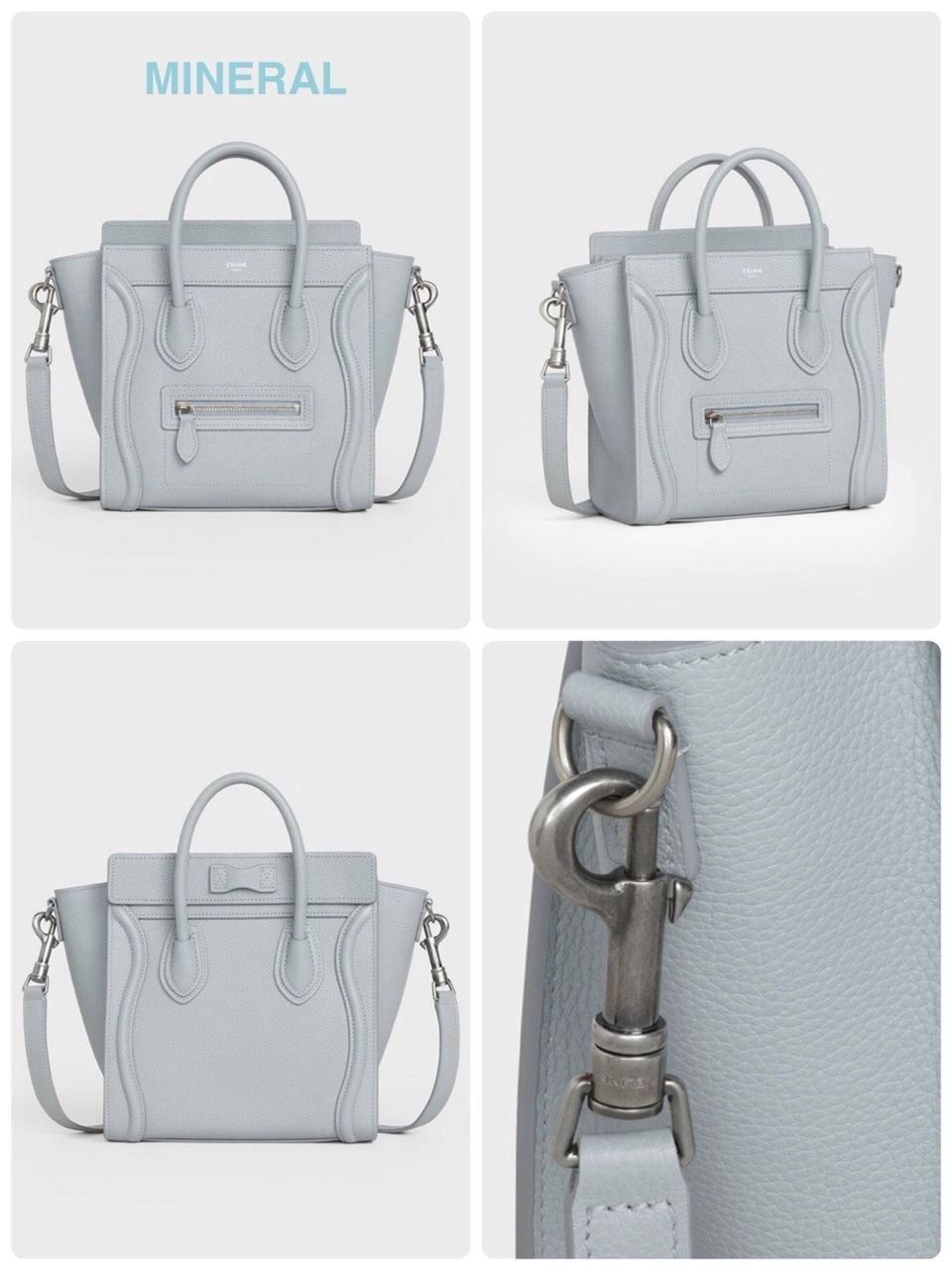 CELINE】☆ラゲージ ナノ / ドラムドカーフスキン (CELINE ...