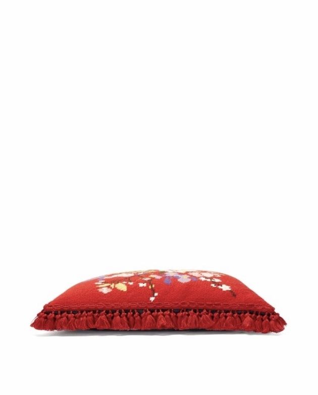 ☆GUCCI DECOR☆NEW♪関税込♪刺繍 ベルベット クッション (GUCCI ...