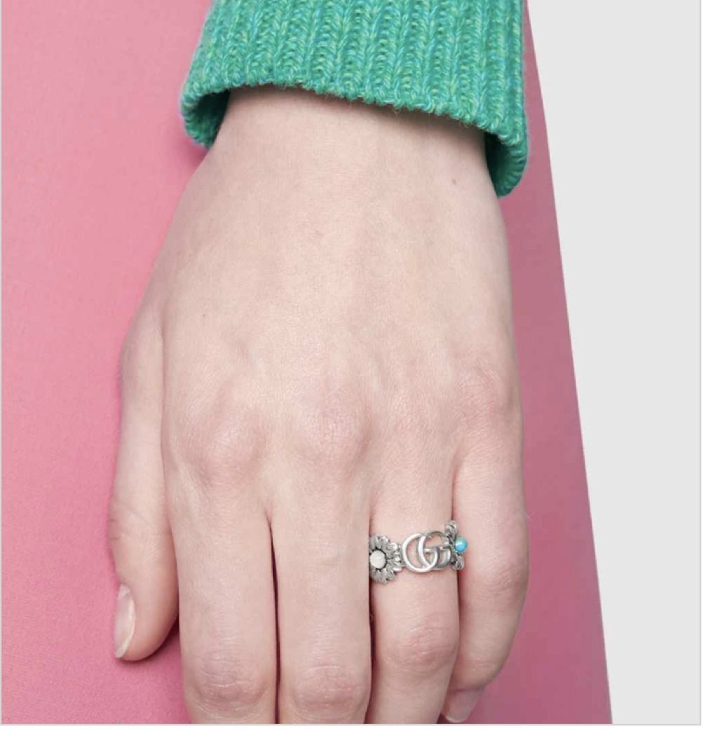GUCCI - GUCCI フラワーリング ダブルG 11号の通販 by まるまる