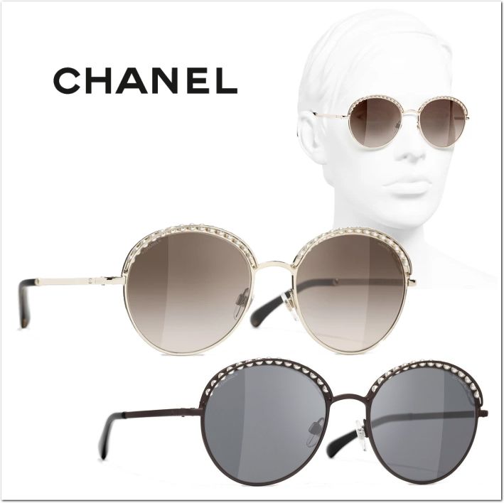 新作♡CHANEL 4247Hパール付きメタルサングラス 【関税込】 (CHANEL 新作♡CHANEL 4247Hパール付きメタルサングラス 【関税込】 (CHANEL