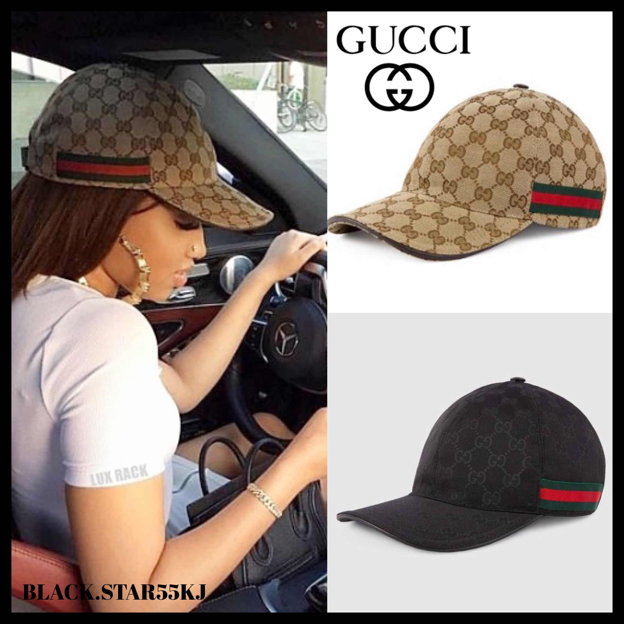 正規品保証 UK発 完売寸前 GUCCI モノグラム キャップ 送関税込 (GUCCI