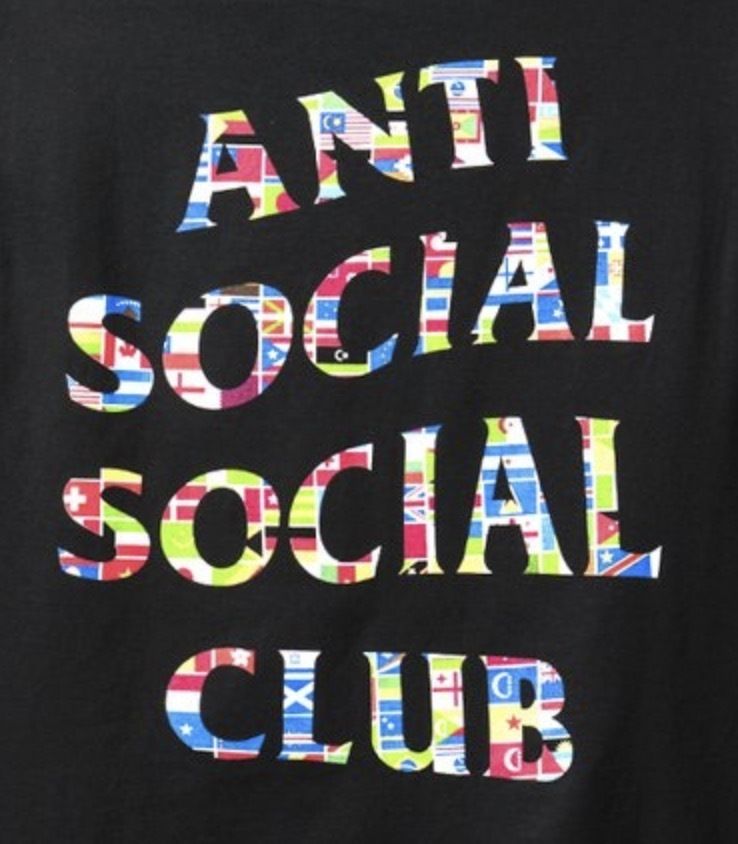 【即発送】新作■ANTI SOCIAL SOCIAL CLUB■Flag ロゴ Tシャツ 即発送】新作□ANTI SOCIAL SOCIAL CLUB□Flag ロゴ Tシャツ