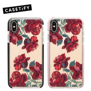 ケースティファイ】フラワー 薔薇 クリア iPhone ケース (Casetify ケースティファイ】フラワー 薔薇 クリア iPhone ケース (Casetify