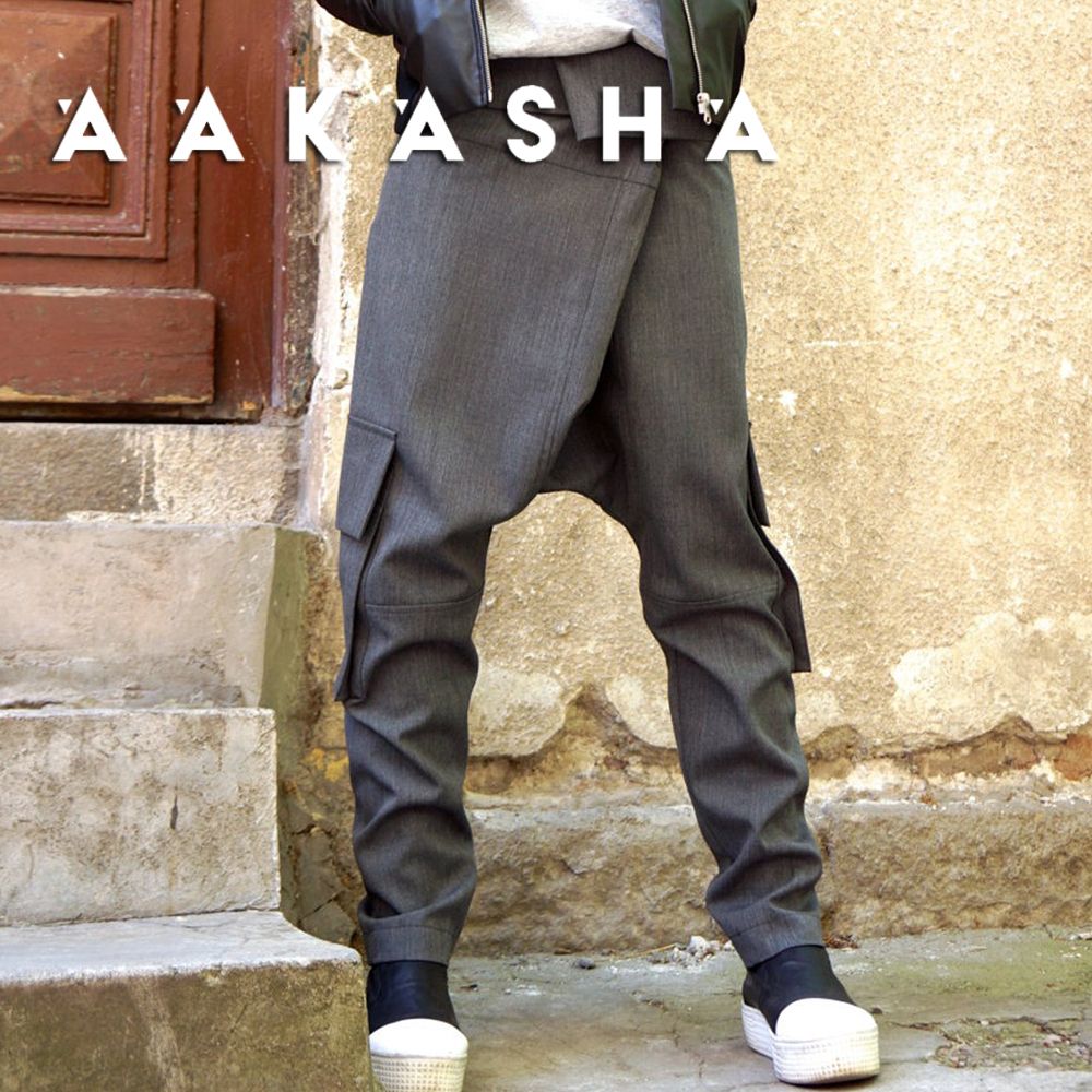 Aakasha☆サルエル/ルーズ/リラックスサイドポケットパンツ Aakasha☆サルエル/ルーズ/リラックスサイドポケットパンツ