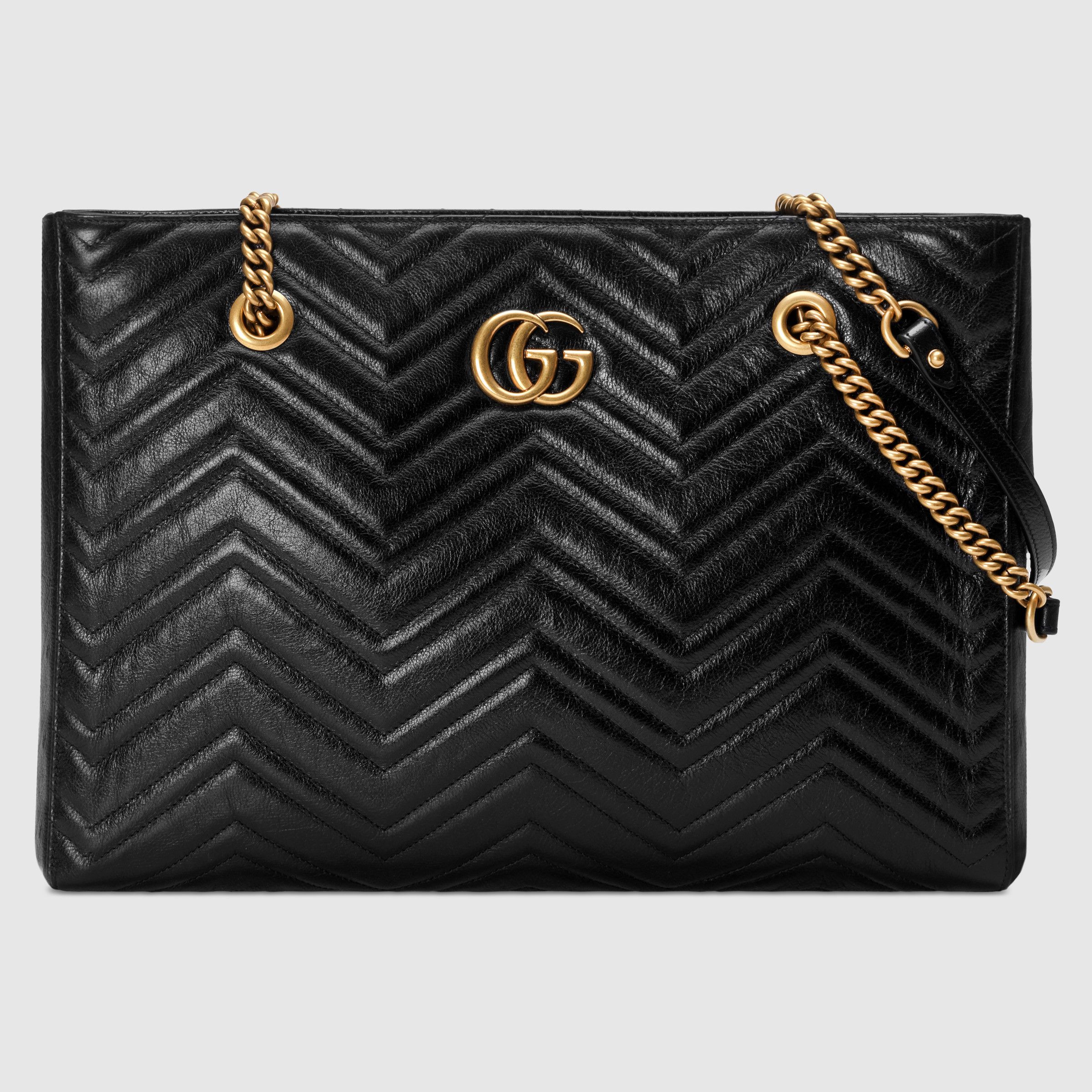 セール】GUCCI☆GGマーモント キルティング ミディアムトート (GUCCI ...