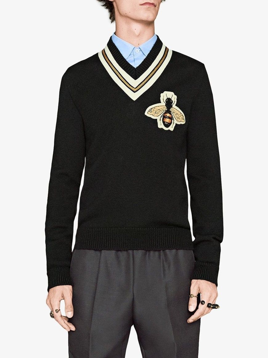 GUCCI 18AW BEEパッチ ウール ニット_BLACK (GUCCI⁄ニット・セーター) 41648563BUYMA GUCCI 18AW BEEパッチ ウール ニット_BLACK (GUCCI⁄ニット・セーター) 41648563BUYMA