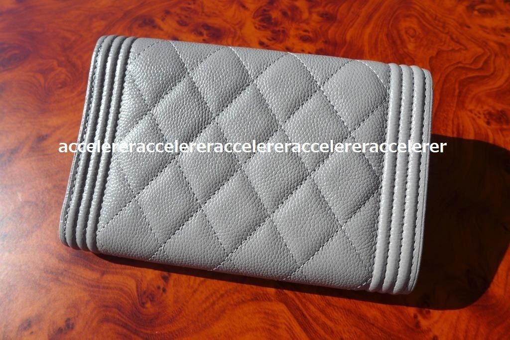 国内即発 CHANEL 二折りカブセ長財布 キャビア GREY flap wallet imgrc0147314668.jpg