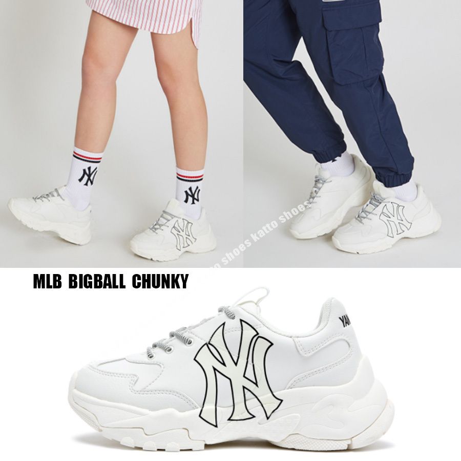 MLB☆BIG BALL CHUNKY☆ロゴ☆厚底☆ダッドスニーカー (MLB Korea MLB☆BIG BALL CHUNKY☆ロゴ☆厚底☆ダッドスニーカー (MLB Korea