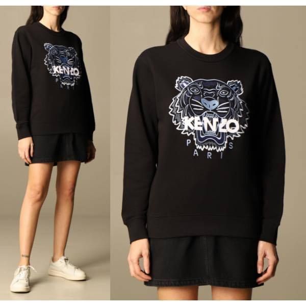 関税込】□KENZO ケンゾー□タイガー 刺繍 スウェットシャツ (KENZO 【30%OFF】 KENZO ケンゾー 刺繍トレーナー トレーナー/スウェット