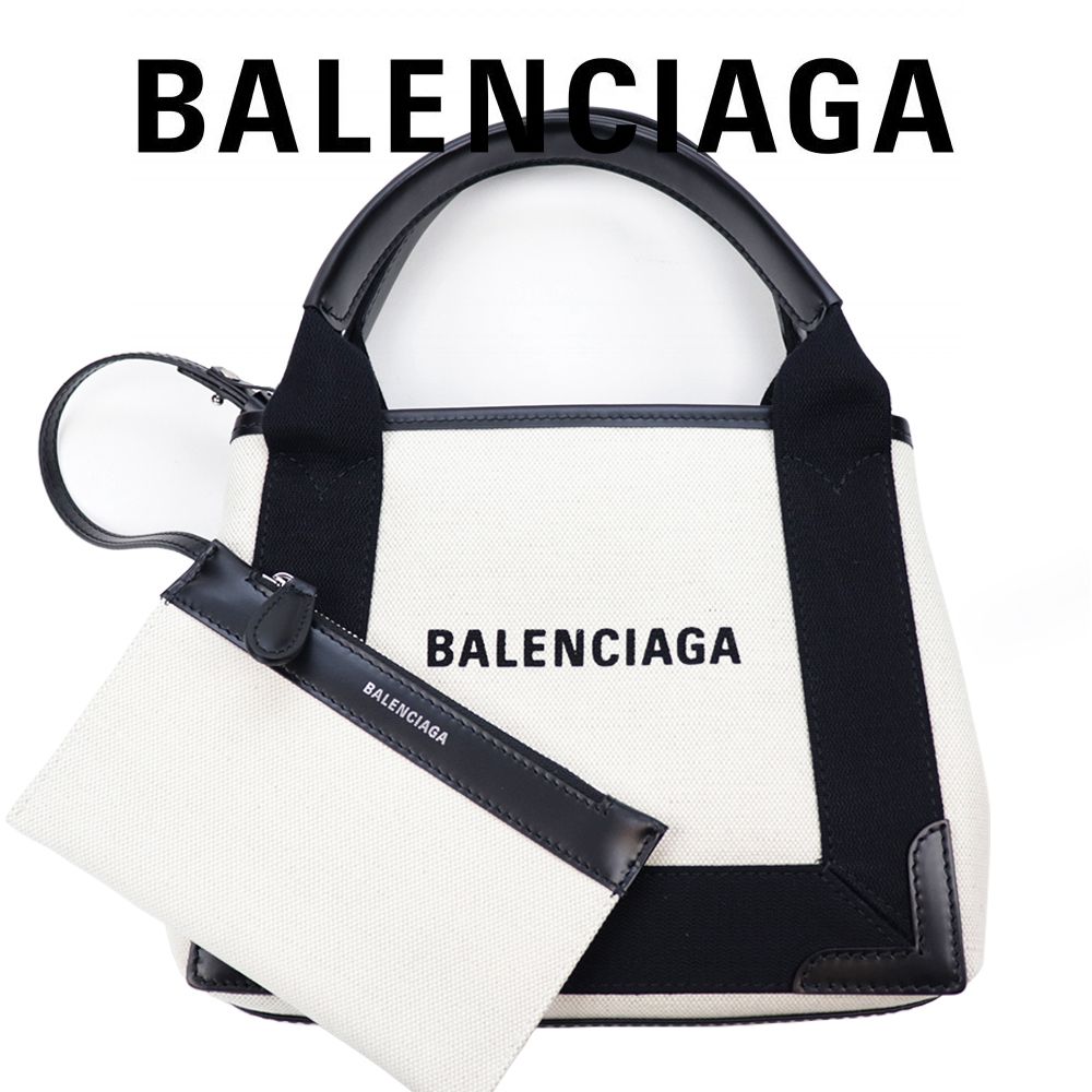 BALENCIAGA ネイビーカバ XS ショルダーバッグ