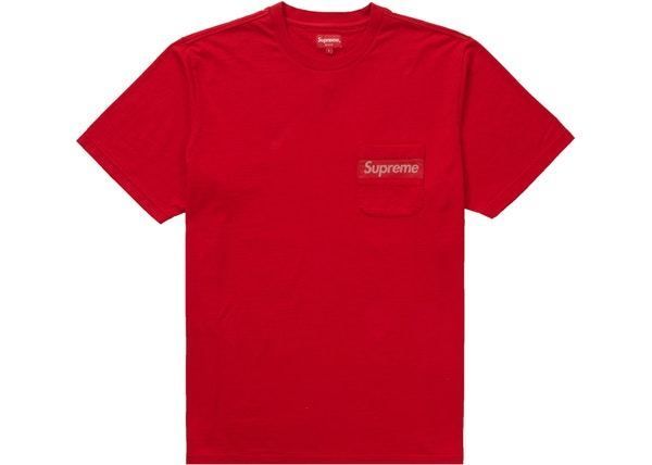 supreme mesh stripe pocket tee