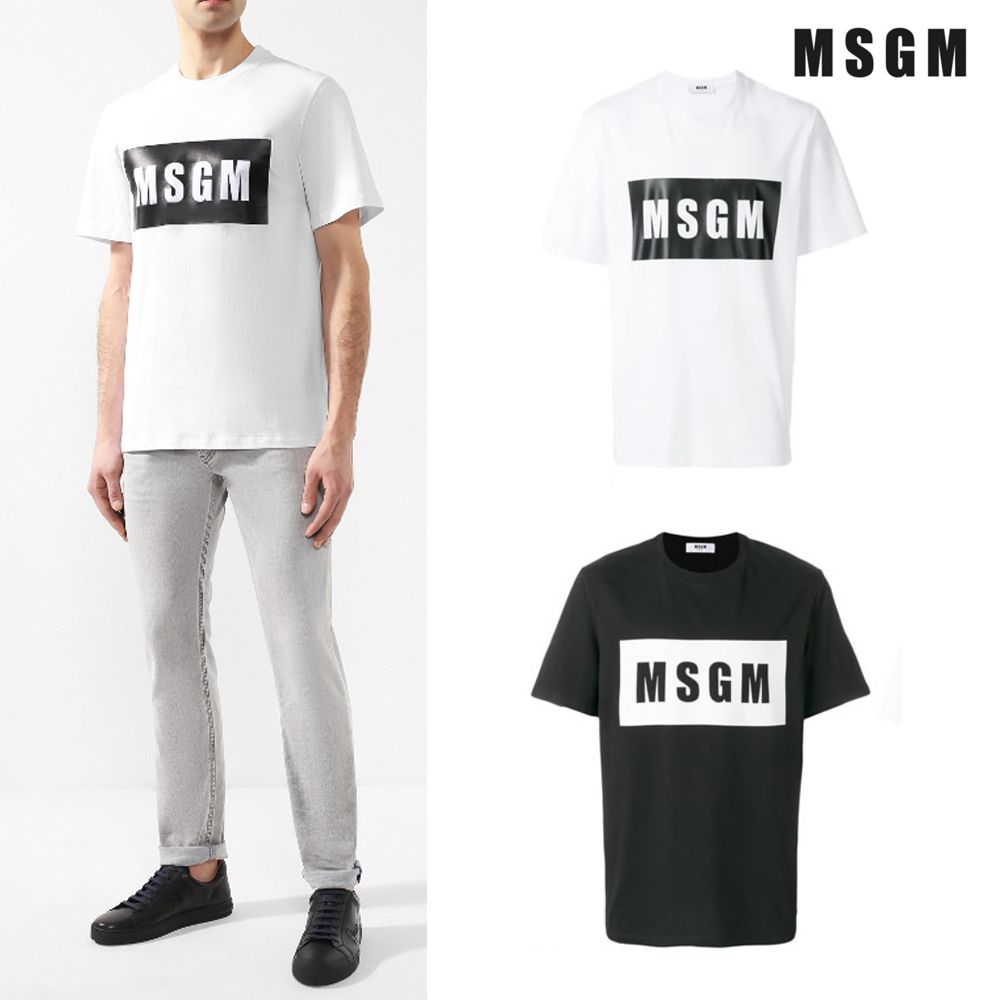 国内在庫即納MSGM メンズ ロゴTシャツ2640MM67 (MSGM/Tシャツ 国内在庫即納MSGM メンズ ロゴTシャツ2640MM67 (MSGM/Tシャツ