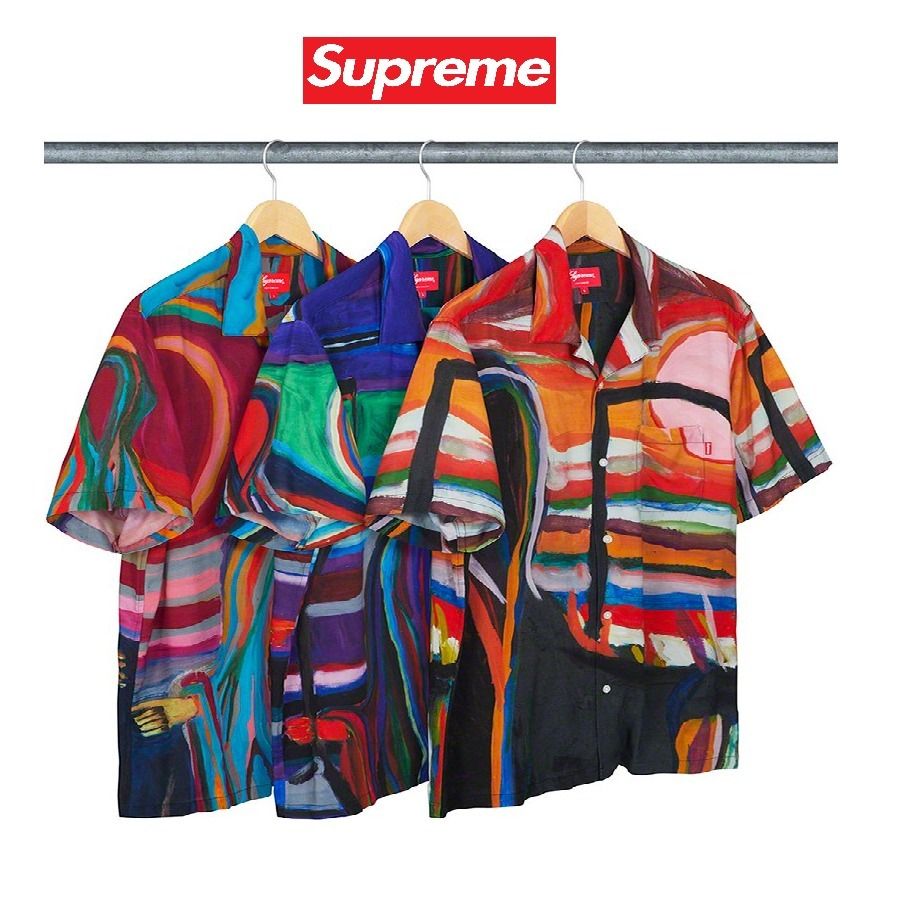 19SS Week8 Supreme Reaper Rayon S/S Shirt S~XL 選べる3色 19SS Week8 Supreme Reaper Rayon S/S Shirt S~XL 選べる3色