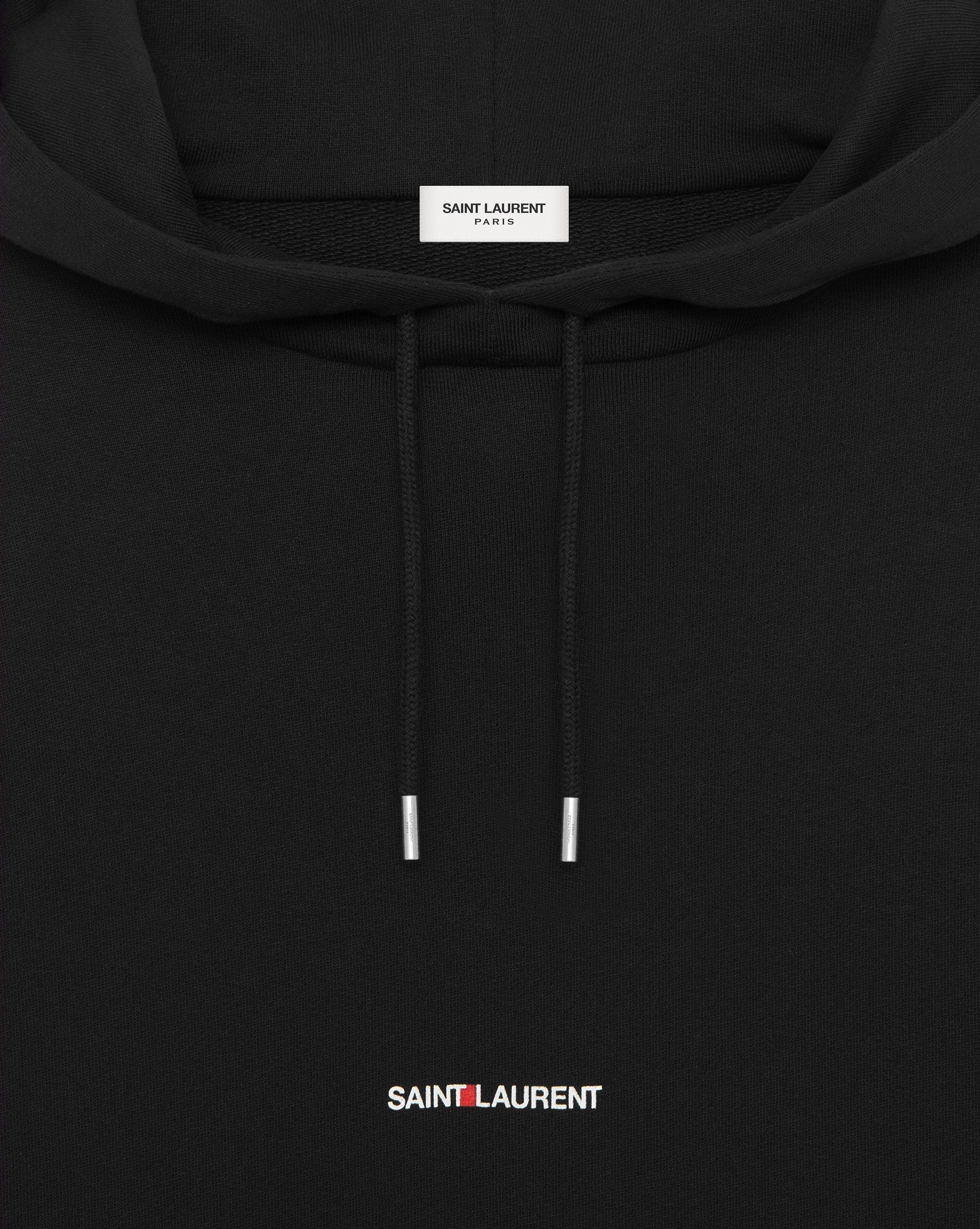SAINT LAURENT◆シグニチャー フードロゴ付き クロップパーカー SAINT LAURENT◆シグニチャー フードロゴ付き クロップパーカー