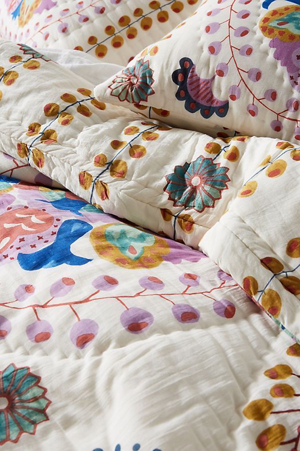 関税無料☆話題のアンソロポロジーキルト/掛け布団カバーQuilt