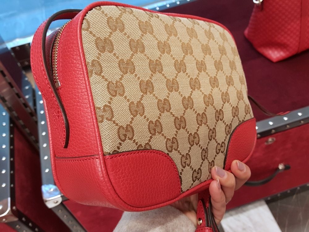 セール】 GUCCI*GG柄キャンバス&カーフレザーショルダーバッグ (GUCCI ...