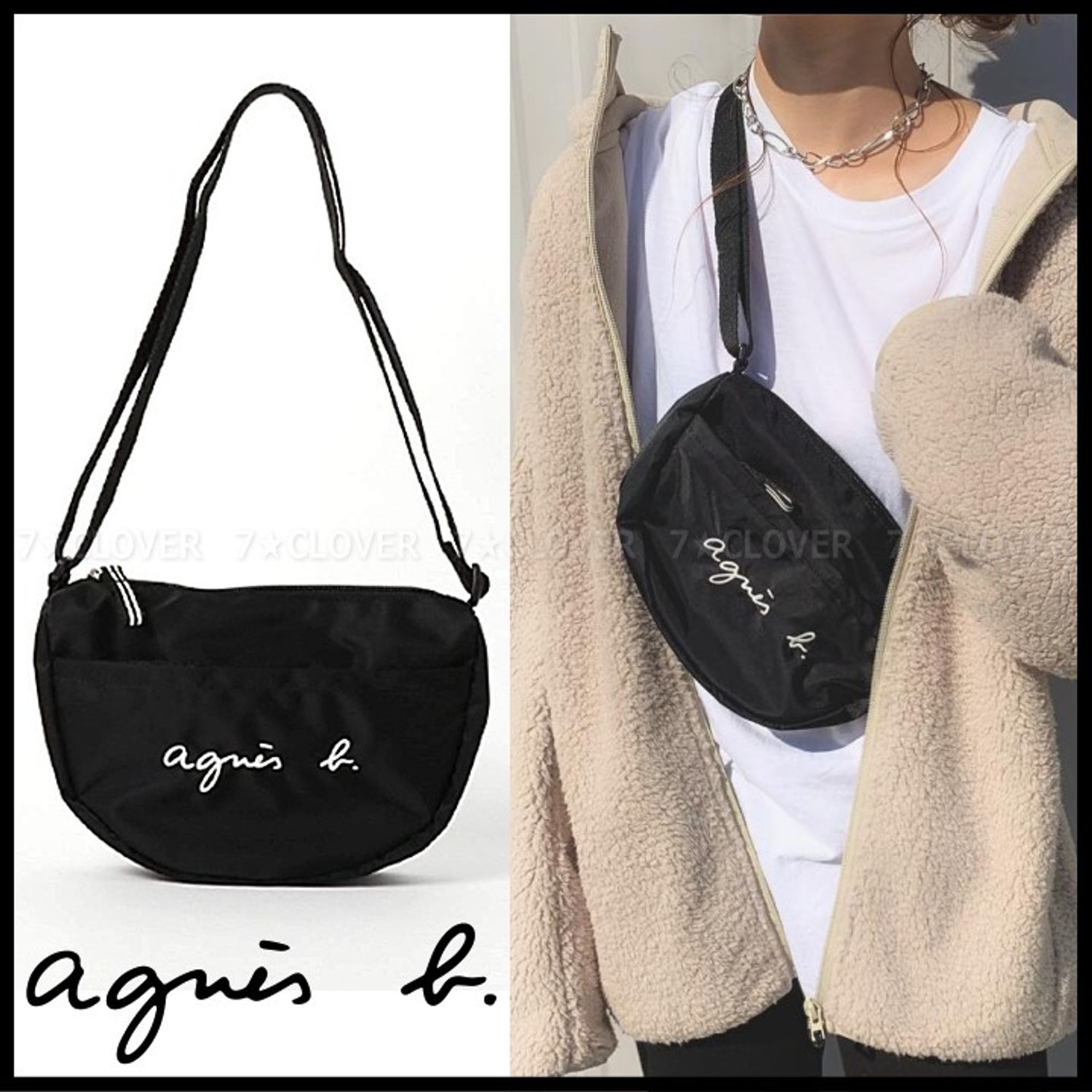 大人もok 正規品 Agnes B Enfant キッズ ロゴポシェット Agnes B 子供用ショルダー ポシェット ボディバッグ Buyma