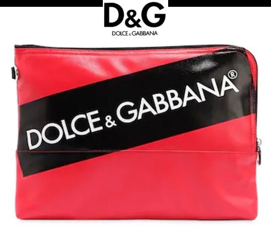 DOLCE & GABBANA コーティングキャンバスポーチ (Dolce & Gabbana