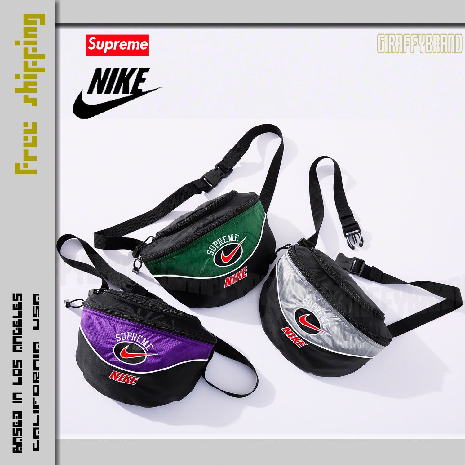 supreme NIKE ショルダーバッグ 19ss