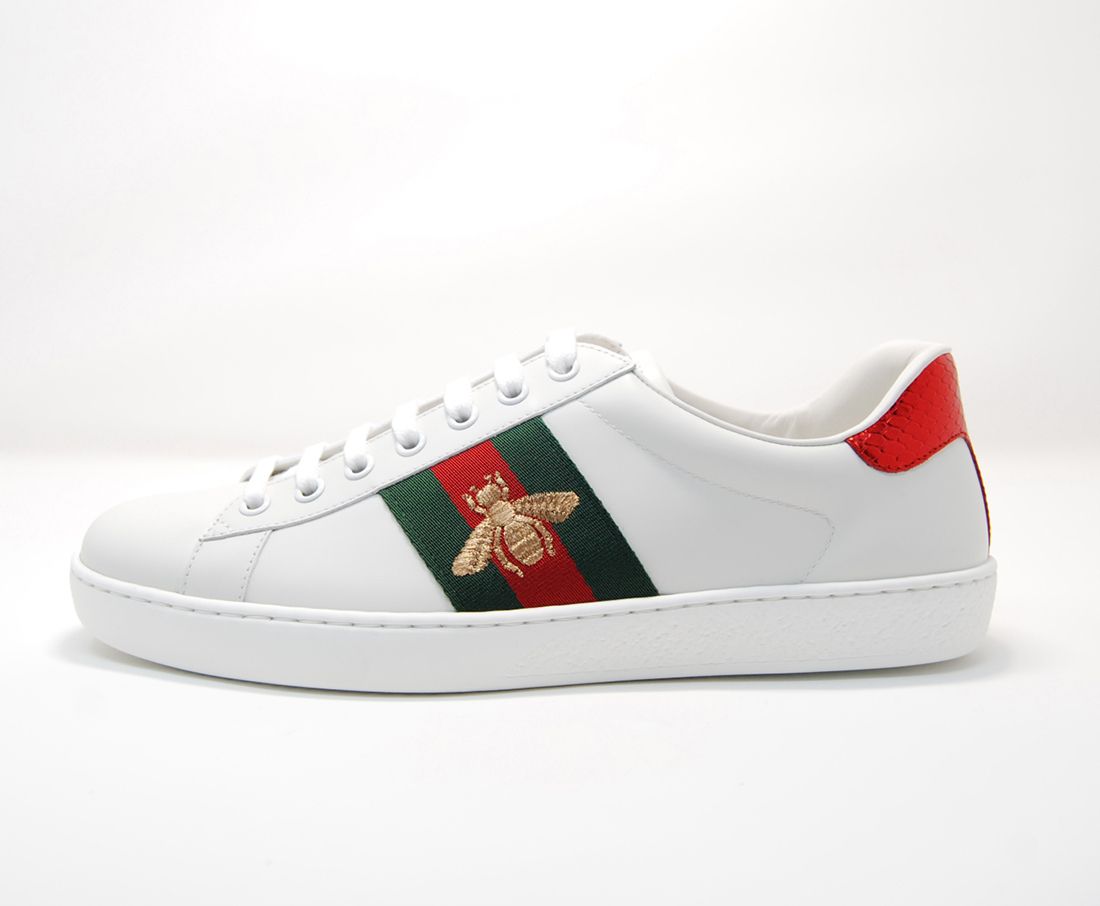 GUCCI エンブロイダリー付き スニーカー ACE BEE SNEAKERS (GUCCI 【再入荷!】 エース グリッター エンブロイダリー スニーカー GUCCI スニーカー
