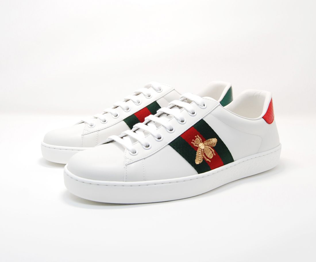 GUCCI エンブロイダリー付き スニーカー ACE BEE SNEAKERS (GUCCI 【再入荷!】 エース グリッター エンブロイダリー スニーカー GUCCI スニーカー