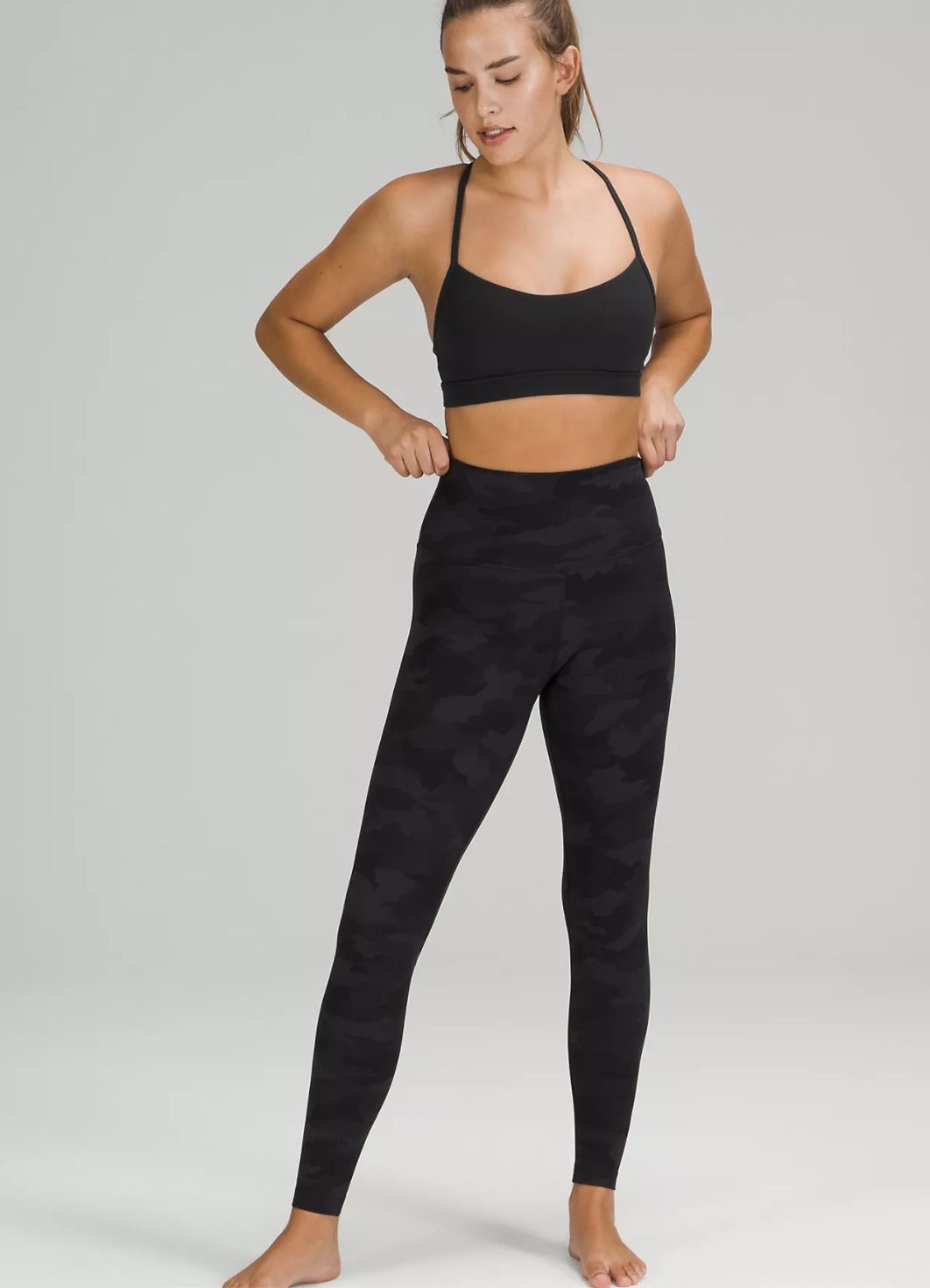 定番ブラック☆柔らかNulu素材☆ Y型バックブラ Flow Y Bra (lululemon ...