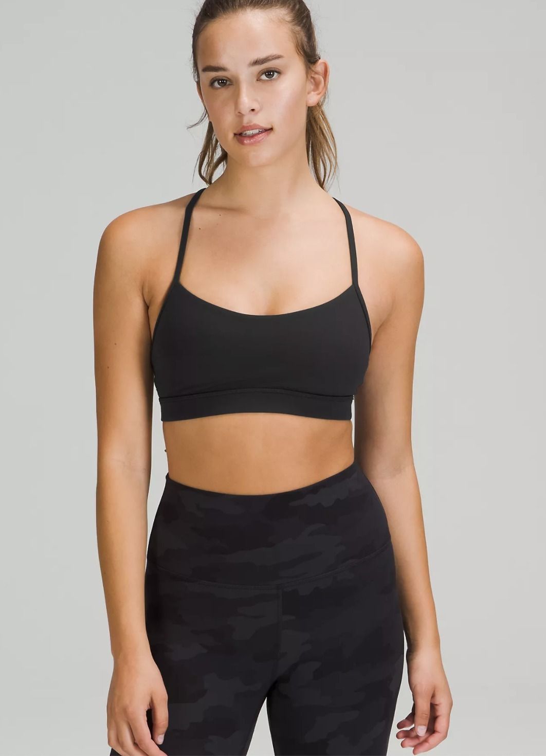 定番ブラック☆柔らかNulu素材☆ Y型バックブラ Flow Y Bra (lululemon ...