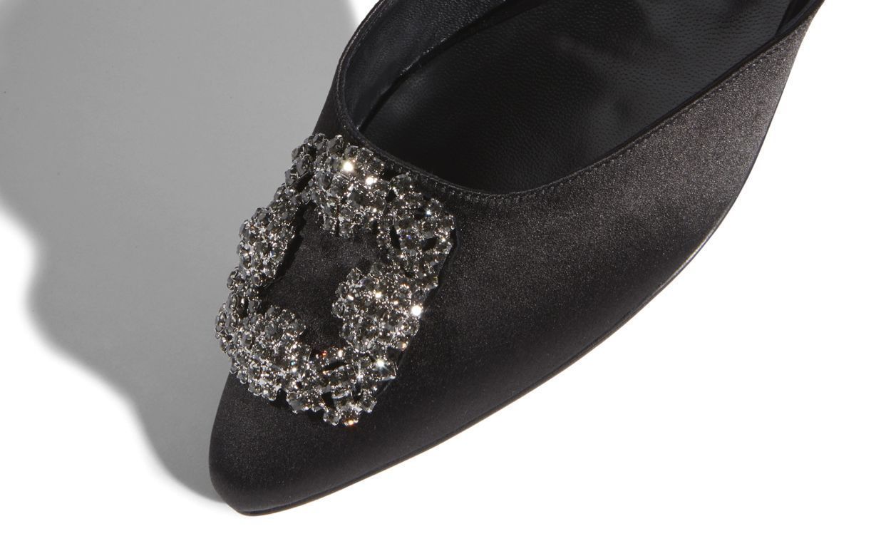 MANOLO BLAHNIK】ハンギシ サテンフラットミュール (Manolo Blahnik MANOLO BLAHNIK】ハンギシ サテンフラットミュール (Manolo Blahnik